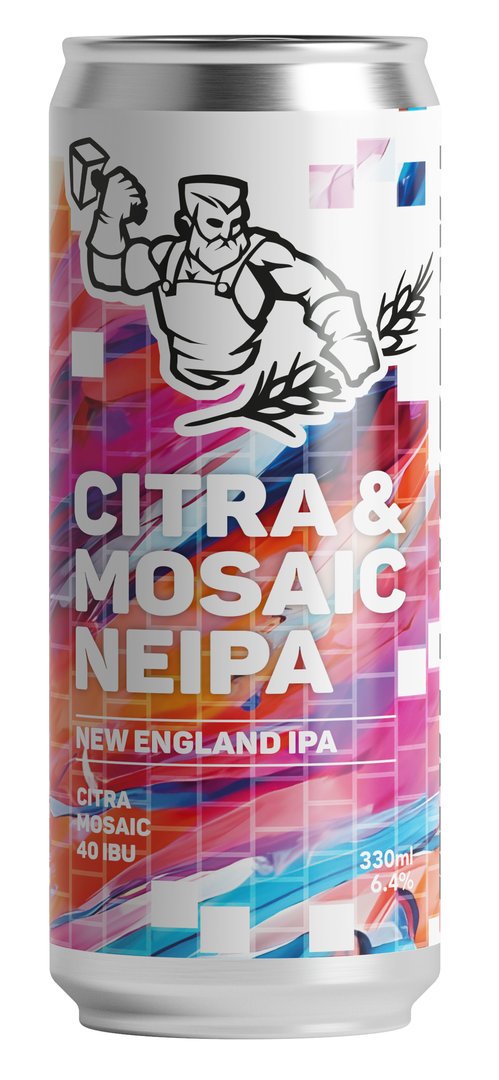 Citra & Mosaic New England IPA - 6,4% - 0,33 L