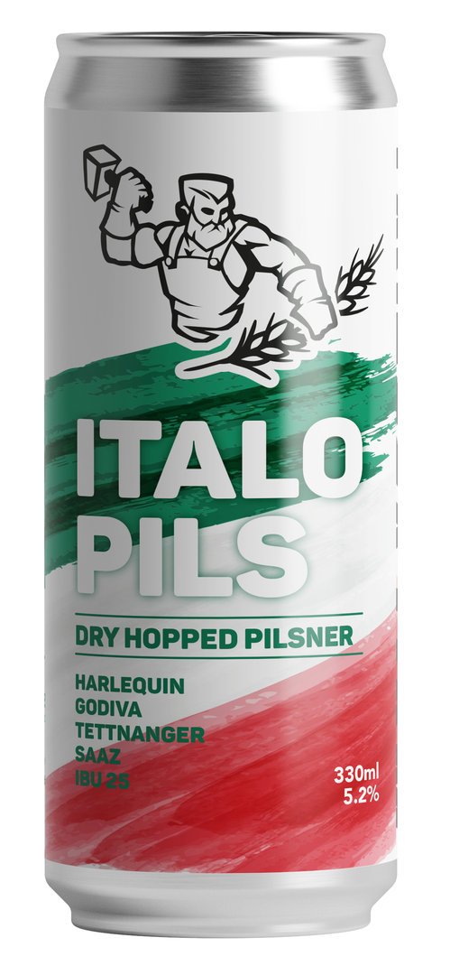 Italo Pils -  Dry hopped pilsner - 5,2% - 0,33 L